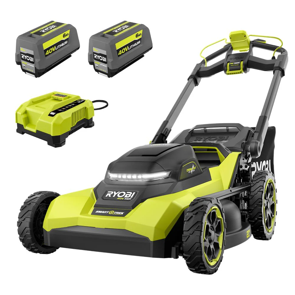 Ryobi 40V HP Brushless Self-Propelled Multi-Blade Mower Kit | 21-in